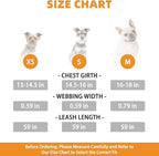KOOLTAIL Small Dog Harness and Leash Set, Cute Puppy Harness, Step in No Pull Soft Mesh Pet Vest Harness Collar for Small Size Dogs Cats Boy Girl, Plaid Dog Halters for Outdoor Walking, Beige XS