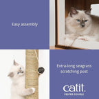 Vesper Cat Tree, Double, Walnut, 52048