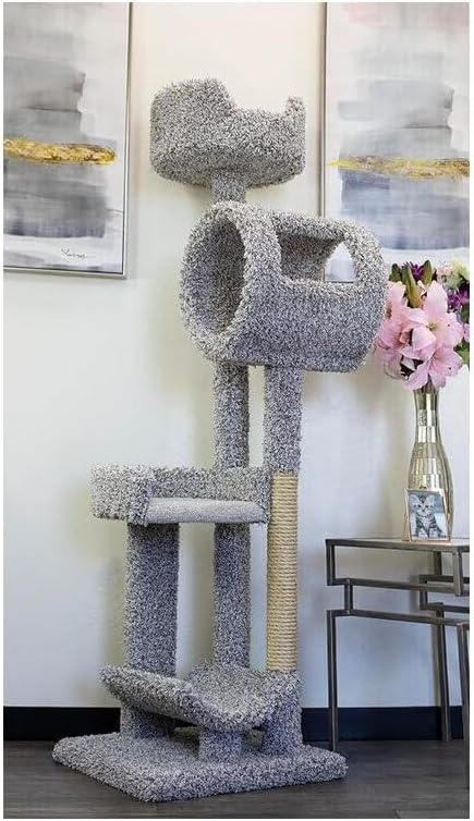 Cat Tree Tower Large Sturdy Climber for Cats, Scratching Posts, Brown