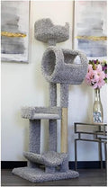 Cat Tree Tower Large Sturdy Climber for Cats, Scratching Posts, Brown