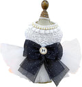 Fashion Sweet Puppy Dog Blingbling Princess Skirt Pet Dog Lace Cake Camisole Tutu Dress K-White-2 M