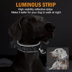 HYDEME Tactical Dog Collar, Alpine Loop Adjustable Military Training Nylon Dog Collars with Handle and Reflective for Small Medium Large Dogs, with Airtags Protective Case & Patches.(M,Camo)