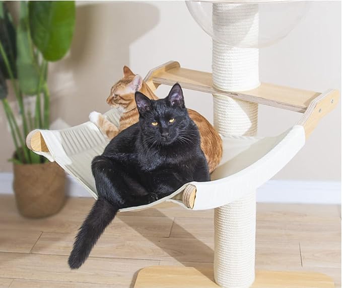 SHENGOCASE Large Cat Tree Tower Accessories Replacement Parts Hammock Bed with Removable Pad, Floor to Ceiling Cat Tree Add ons