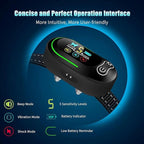 Dog Bark Collar - Rechargeable Smart Barking Collar, Anti Bark Training Collar with Adjustable Sensitivity Beep Vibration Shock, Bark Shock Collar for Large Medium Small Dogs (Black)