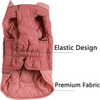 Reversible Dog Coats for Small Dogs Waterproof Warm Puppy Jacket for Cold Winter,Pink XS
