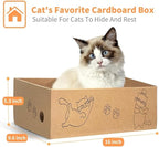 Cat Scratcher, 5 Packs in 1 Cardboard Box Cat Scratching Pad for Indoor Cats and Kitten, Cat Scratch Pad to Protect Furniture, Large Size