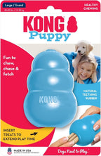 KONG - Puppy Toy - Natural Teething Rubber - Fun to Chew, Chase and Fetch ( Colors May Vary)