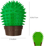 Cactus Cat Self Groomer – Adorable Cat Wall Scratcher, Wall & Corner Mounted Scratch Board for Indoor Cats, with Massage Bristles for Clawing, Stretching,Grooming and Itching Relief