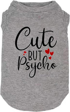 Dog Clothes Puppy T Shirt Vest Soft and Light-Weight for Small Large Dogs with 'Bitches Love ME' Slogan Prining Pet Apparel(X-Small,SG-Grey01)
