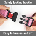 Joytale Martingale Collar for Dogs, Reflective Heavy Duty for Safety, Quick Release Buckle, Adjustable Nylon Collars for Puppy and XSmall Dogs Walking Training, Pink, XS