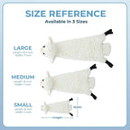 Best Pet Supplies Squeaky Dog Toys with Soft Durable Fabric for Small, Medium and Large Pets Interactive Toy for Indoor Play, Supports Active Biting and Play - Sheep, Medium