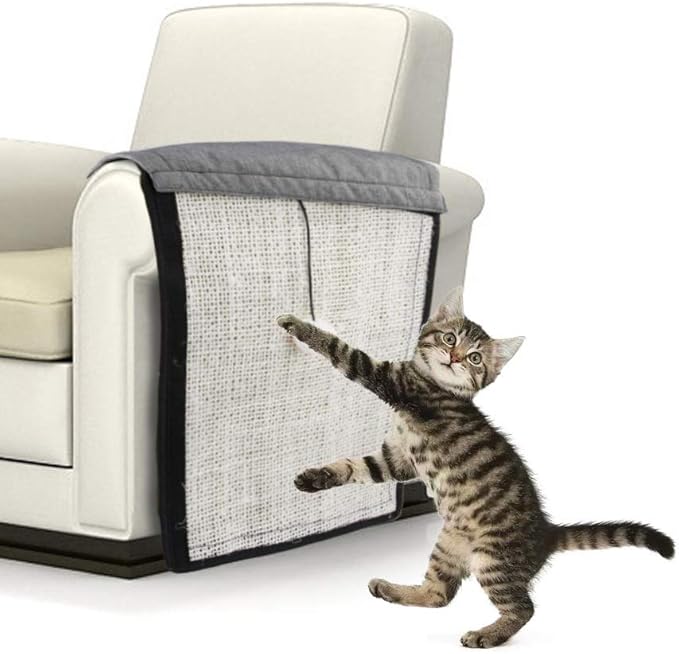 Cat Scratcher Mat Natural Sisal Scratch Couch Cover Furniture Protector Scratching Mat for Sofa Cat Scratch Pad Rug for Grinding