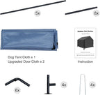 4x4 FT X-Large Outdoor Dog House for Large Dogs, Heavy Duty Weatherproof Dog Kennel with Upgraded Doors, Dog Tent for Outside Shelter, Waterproof Canopy Pet House for Small Animals, Navy Blue