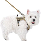 Tactical Dog Harness for Small Dog - Reflective Puppy Pet Vest No Pull Military Service Dog Vest with Vertical Handle XS Dog Harness for Outdoor Training