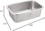 PEDAY 2.64 Gallon Extra Large Dog Water Bowl, Human Grade Stainless Steel, for Extra Large Sized Dogs - Silver Classic