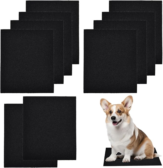 10pcs Dog Nail Scratch Board Sandpaper Replacement 11 * 9 Inch, Sandpaper Scratch Pad Self-Adhesive Sand Paper Scratcher Trim, Nail Care, File Scratch Board for Dog Cat Claw Care