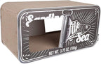 SARDINE - Cardboard Cat Scratcher - 60 x 30x 30 cm - White, Black and Pink - Color: Black