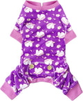 KYEESE Dog Pajamas Velvet Dog Pajamas Small Sized Dogs Dogs Pjs with Unicorn Pattern Soft Doggie Jammies Stretchy Doggie Clothes Puppy Onesie Comfy Pet Coat Pet Costume, X-Small
