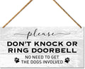 Beware of Dog Warning Sign for Front Door & Gate - Home Decor, Dog Lover Gifts