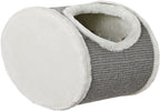 Trixie Wall Mounted Cat Lounge Set with Hammock & Condo – Climbing Shelves with Plush Condos & Sisal Steps – Wall-Mounted Cat Furniture for Scratching & Lounging – Gray, 18.75 x 11 x 11.25 in