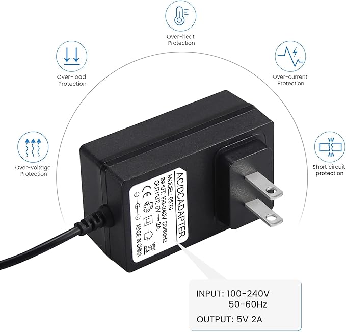E Collar Charger for Mini Educator 300 400 ET-300 ET-400 Dog Training Collars, Shock Collar Dual Lead Charging Cable Power Adapter Cord