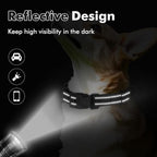 Martingale Collar for Dogs with Quick Release Buckle, Reflective Soft Padded & Escape Proof, Adjustable Nylon Dog Collars for Training & Daily Walking (Black,L)