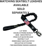 2-Inch Wide Tactical Dog Collar with Control Handle, Adjustable for Medium & Large Dogs, Military Style with Heavy-Duty Metal Buckle, USA Flag Patch & Customizable Name Plate, Training & Everyday Use