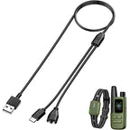 Dog Shock Collar Charger Replacement for Jugbow/Delupet/Yawpet Training Collar,2-in-1 USB C and Magnetic Charging Cable for Dog Collar and Remote Control