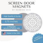 Screen Door Magnets Double Sided – Keep People, Kids, and Dogs from Running into a Screen Door. Saver - Robbins Aria Grey Tile