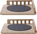 SHENGOCASE 2-Pack Cat Tree Tower Accessories Replacement Parts, Perch, Step, Platform Add-ons for Floor to Ceiling Cat Tree (13.4" x 13.4")