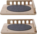 SHENGOCASE 2-Pack Cat Tree Tower Accessories Replacement Parts, Perch, Step, Platform Add-ons for Floor to Ceiling Cat Tree (13.4" x 13.4")