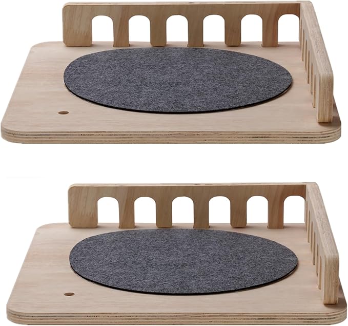 SHENGOCASE 2-Pack Cat Tree Tower Accessories Replacement Parts, Perch, Step, Platform Add-ons for Floor to Ceiling Cat Tree (13.4" x 13.4")