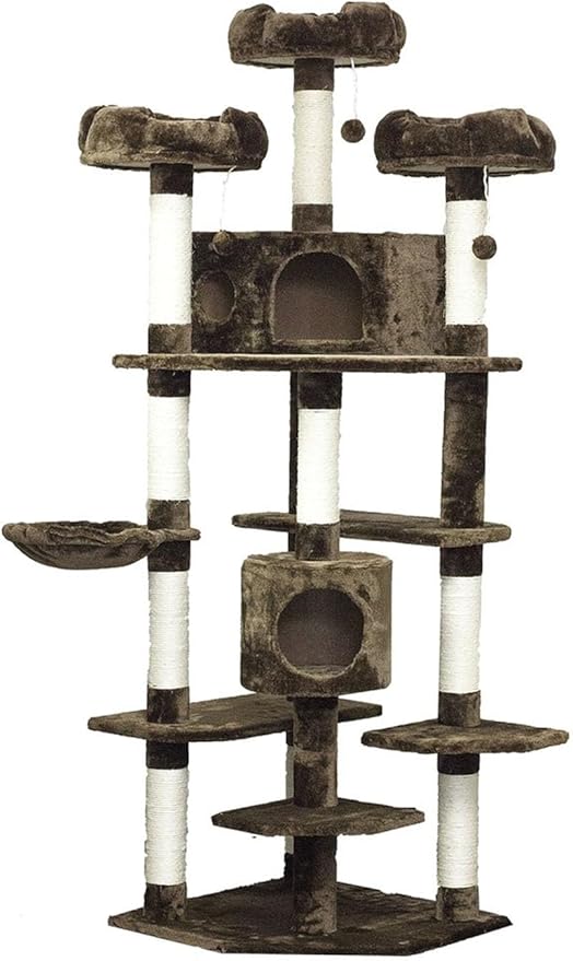 All Climbing Cat Tower for Active Cats, Mocha