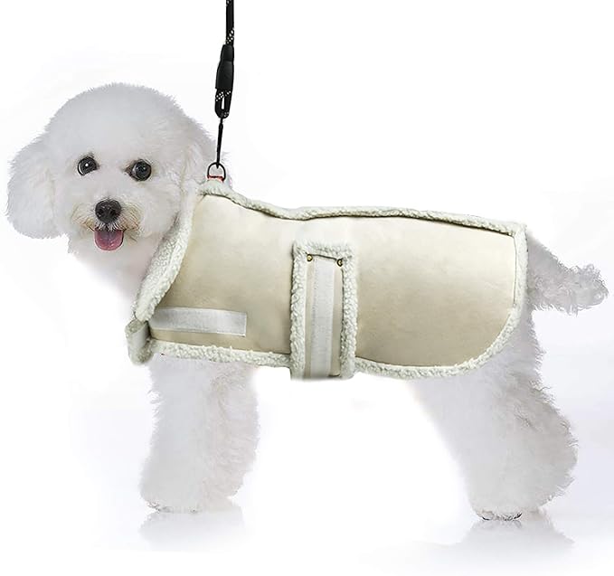 Dog Winter Jacket, Warm Windproof Dog Sweaters for Small Dogs, Thick Apparelf Fleece Coat for Medium Large Dogs (X-Small)