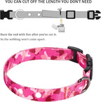 Rhea Rose 3/4 Inch Replacement Collar Strap Shock Collar with 2 Holes, Compatible with Nearly All Brands and Models of Underground Electric Dog Fences and Training Collars, Pink Camo