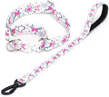Martingale Collar and Leash Set, Premium No Slip Martingale Collar for Dogs Medium Large, Girl Dog Collars Training (NO19, M)