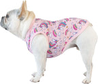 CuteBone Dog Shirts 2-Pack Soft Pet Clothes Breathable Summer Vest for Small Puppy and Stretchy Cat Apparel 2BX09XL