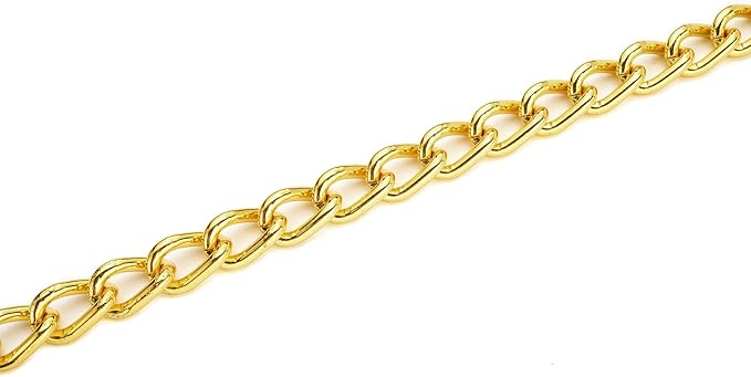 Mogoko Stainless Steel Dog Choke Chain Collar, Puppy Metal P Chain Slip Collar Pet Training Walking Choker(Gold; 2.0mm;14.0 Inch)