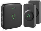 AVANTEK Wireless Door Bell, CB-21 Mini Waterproof Wireless Doorbell Operating at Over 1000 Feet, 2 Remote Buttons Can Have Different Tones, 52 Melodies, CD Quality Sound and LED Flash