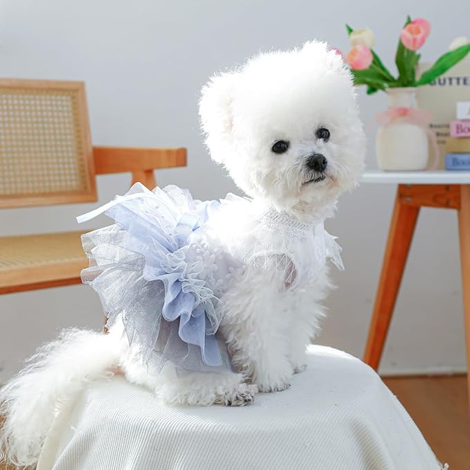 Furbabycare® Elegant Sweet Fashion Puppy Dog Blingbling Princess Skirt Pet Dog Lace Cake Camisole Tutu Dress K-1-andromeda Medium