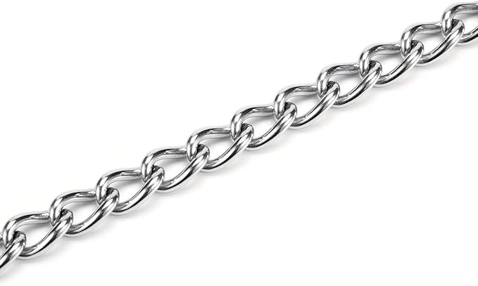 Mogoko Stainless Steel Dog Choke Chain Collar, Puppy Metal P Chain Slip Collar Pet Training Walking Choker(3.5mm;22.0 Inch)