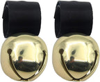 SCENEREAL Large Bell for Dog Collar, 2 Pack 1.5" Extra Loud Collar Bells for Cats and Dogs Training, Hiking, Walking, Hunting, Pet Tracker, Pet Bell for Save Wildlife and Birds Gold