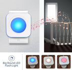 Wireless Doorbell 1200 feet Waterproof Door Bell with Flash LED Light 36 Melodies 4 Volume Levels (2 Receivers& 1 Touch Button, White JSIEEM)