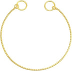 Mogoko Stainless Steel Dog Choke Chain Collar, Puppy Metal Snake Chain Pet Show Slip Collar Choker for Training Walking (Gold;16.0"*3.0mm)