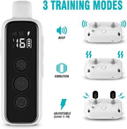 Bousnic Dog Shock Collar for 2 Dogs - (8-120lbs) Waterproof Rechargeable Electric Dog Training Collar with Remote for Small Medium Large Dogs with Beep Vibration Safe Shock Modes(Grey)