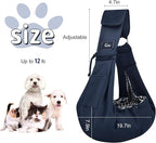 CUBY Dog and Cat Sling Carrier - Hands Free Reversible Pet Papoose Bag - Soft Pouch and Tote Design - Suitable for Puppy, Small Dogs Cats Outdoor