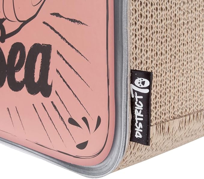 Sardine Cardboard Cat Scratcher, 60 x 30 x 30 cm, Pink