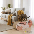 3 in 1 Cat Scratch Board, Cat Scratcher Lounger for Indoor Cat, Cardboard Cat Scratcher, Durable & Long-Lasting Infinity Cat Scratcher, Reversible Scratching Pads for Protecting Furniture