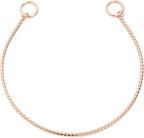 Mogoko Stainless Steel Dog Choke Chain Collar, Puppy Metal Snake Chain Pet Show Slip Collar Choker for Training Walking (Rose Gold;16.0"*3.0mm)