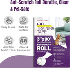 CLAWGUARD Cat Scratch Furniture Protector Tape Dispenser – Anti Scratch Cat Tape for Furniture, Couch Protector from Claws & Deterrent (XL)